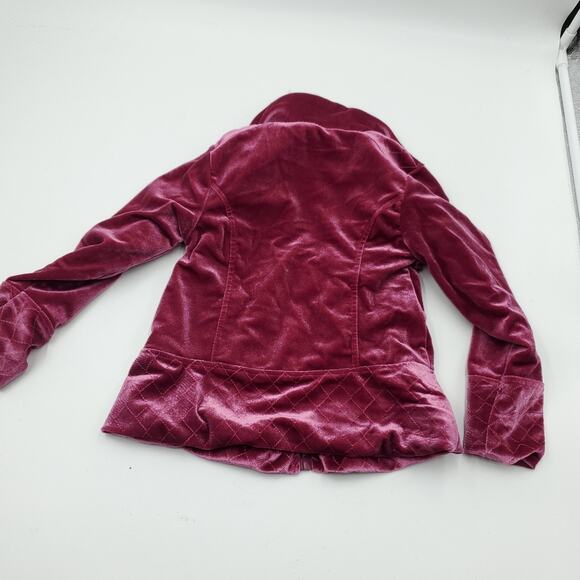 Little Lass Velvet Coat with Faux Fur Trim Size 4T - Picture 4 of 8
